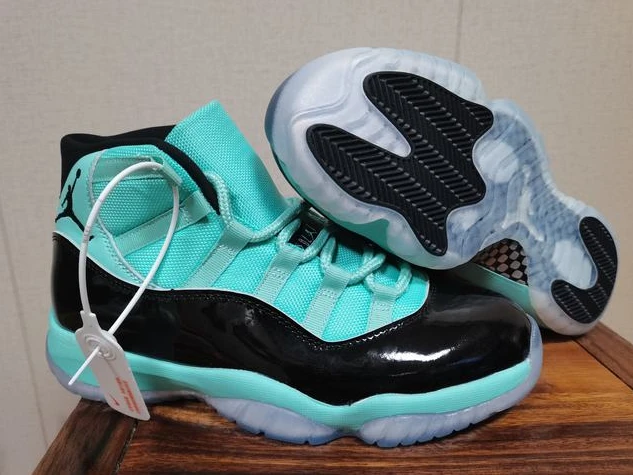 Air Jordan 11 Black Light Green Women