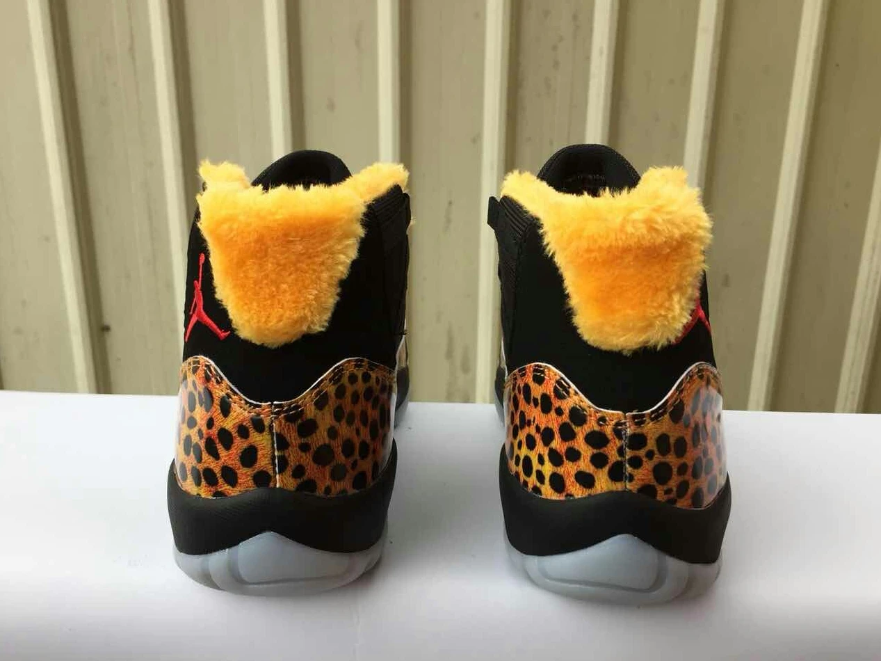 Air Jordan 11 GS Gold Leopard-1