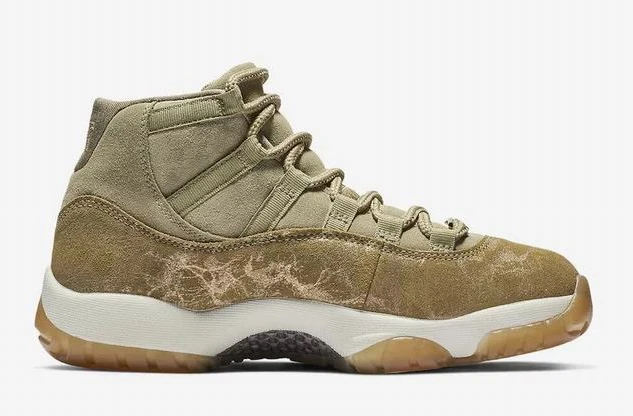 Air Jordan 11 GS Olive Lux-01