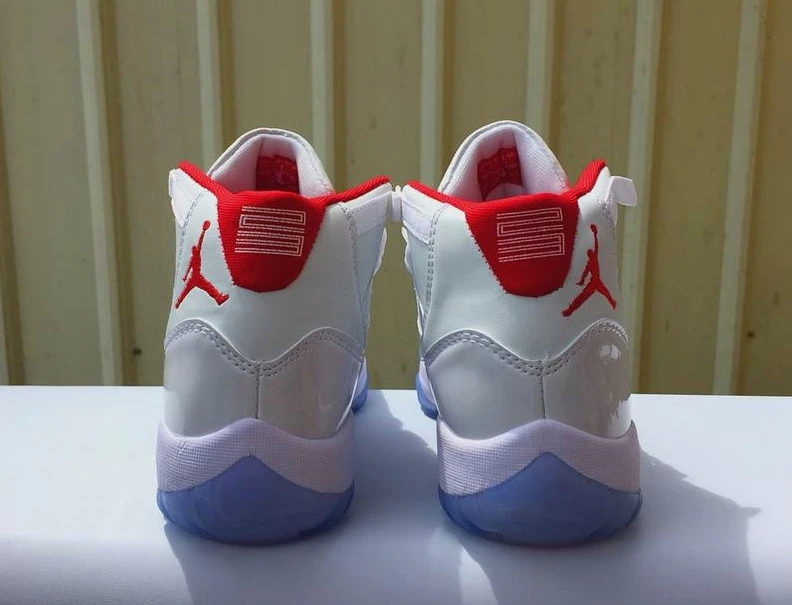 Air Jordan 11 GS White Red-01