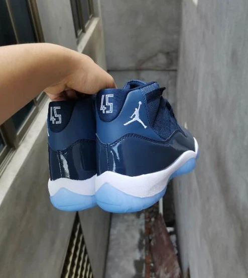 Air Jordan 11 High Navy Blue-1