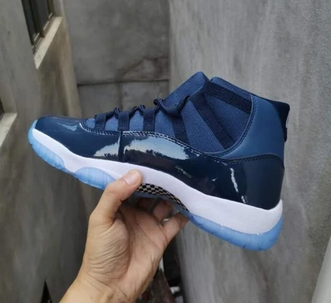 Air Jordan 11 High Navy Blue-1