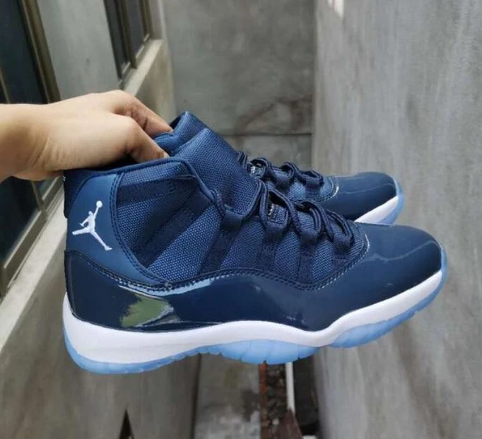 Air Jordan 11 High Navy Blue-1