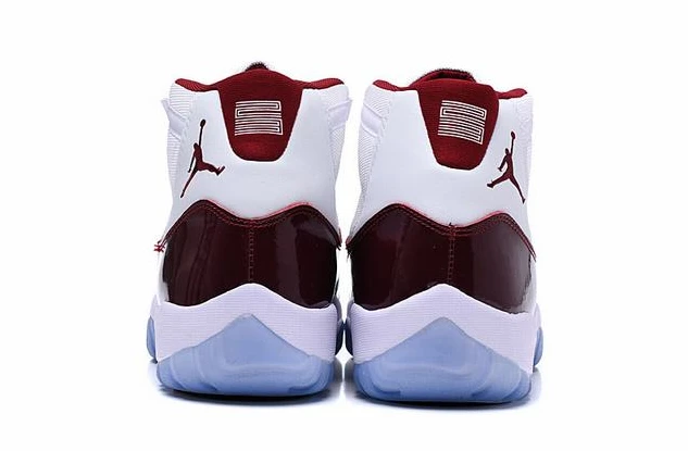 Air Jordan 11 High White WineRed-1