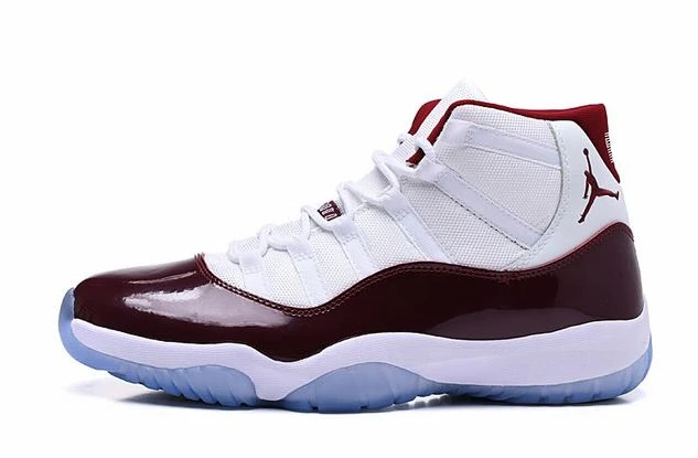 Air Jordan 11 High White WineRed-1