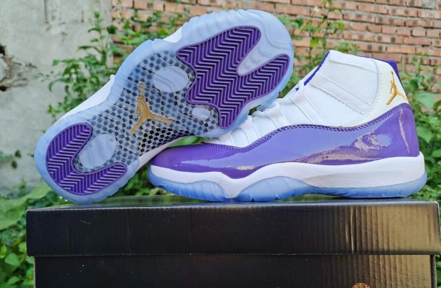 Air Jordan 11 Kobe White Purple-1