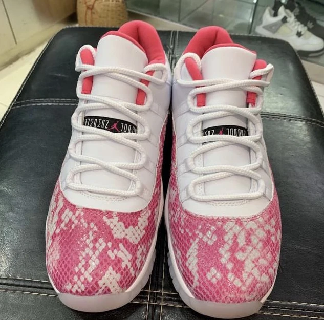 Air Jordan 11 Low GS WMNS Pink Snakeskin-1