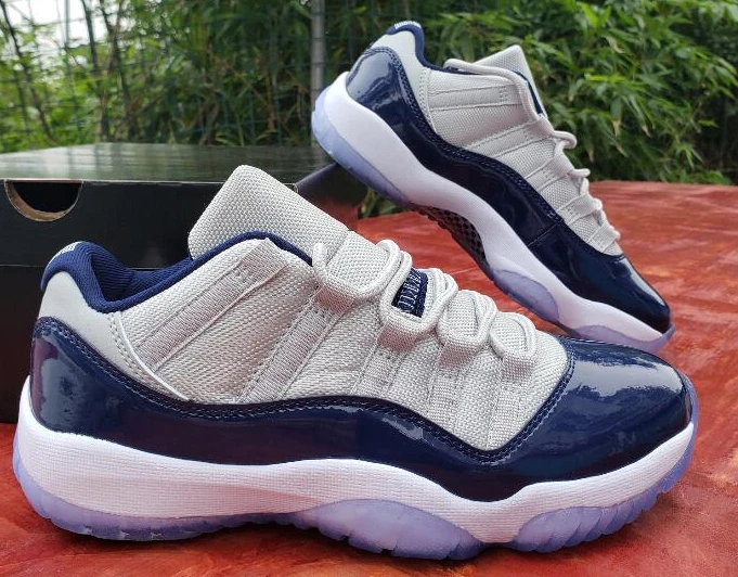 Air Jordan 11 Low Navy Blue-1