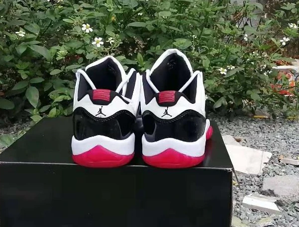 Air Jordan 11 Low White Black Red-1