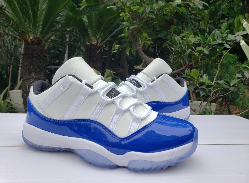 Air Jordan 11 Low White Blue-1