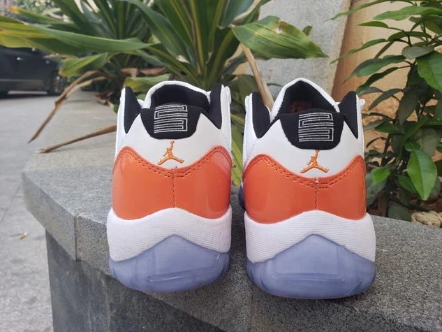 Air Jordan 11 Low White Orange-1