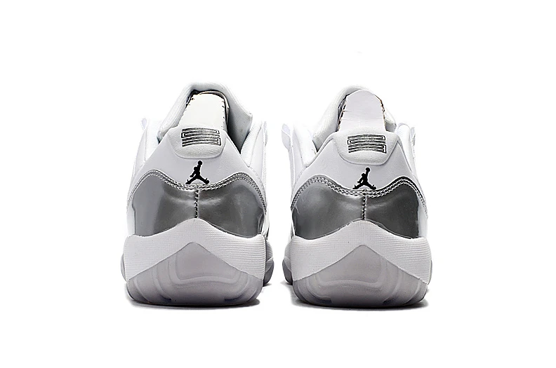 Air Jordan 11 Low White Silver-1