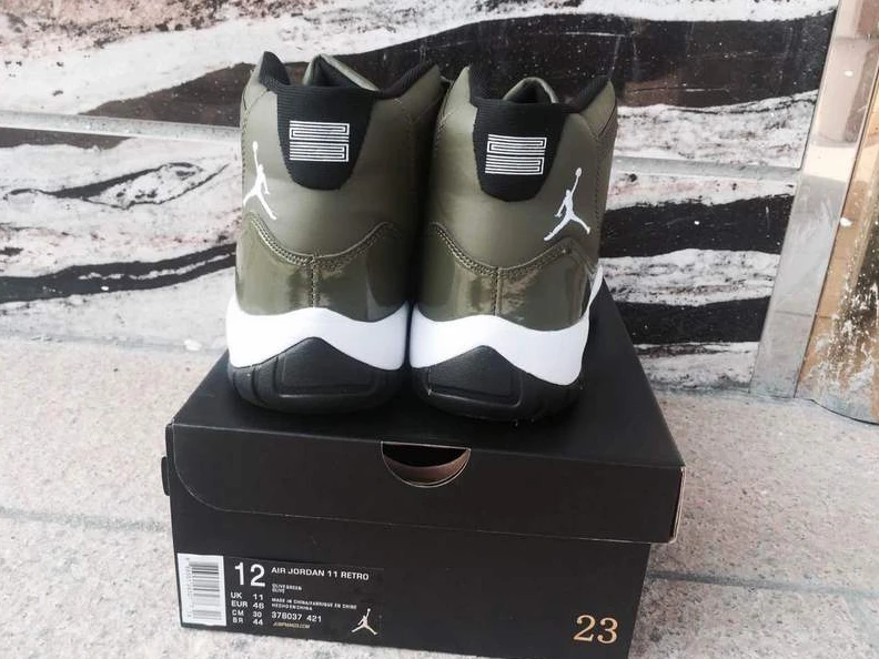 Air Jordan 11 Olive Green-1