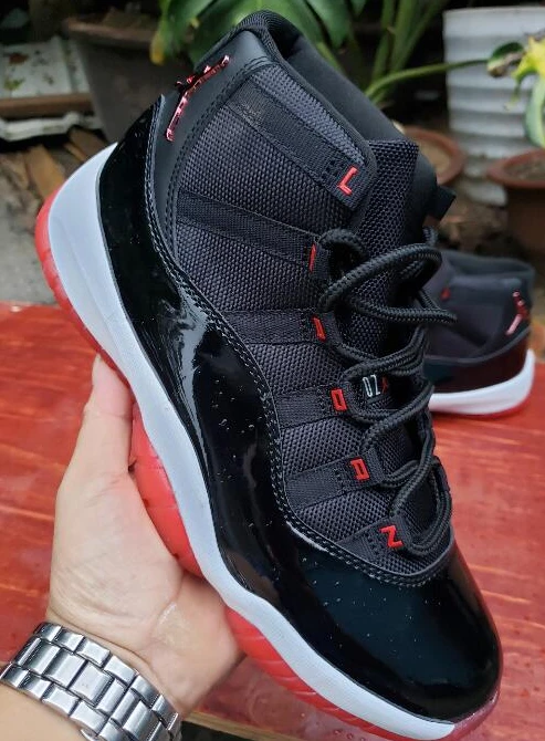 Air Jordan 11 Red Black Printing-1