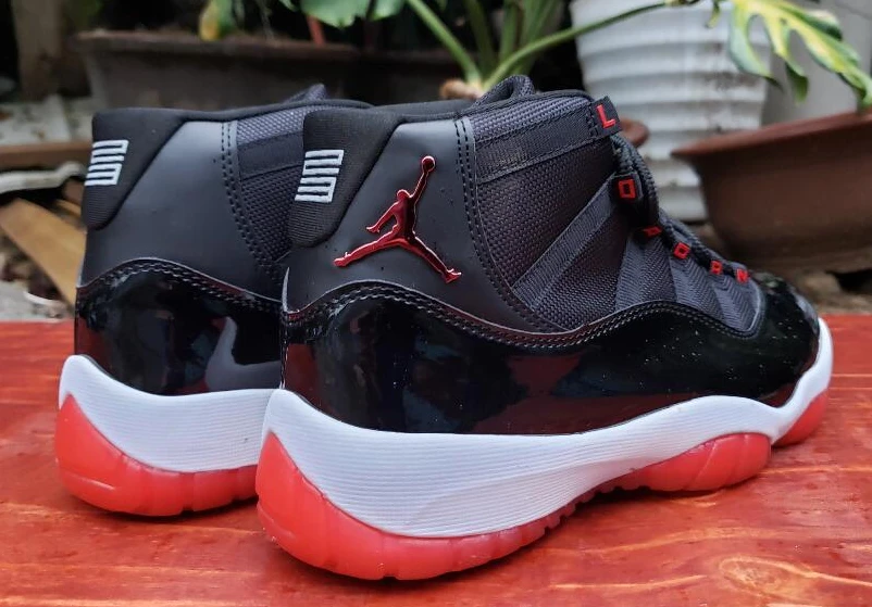 Air Jordan 11 Red Black Printing-1