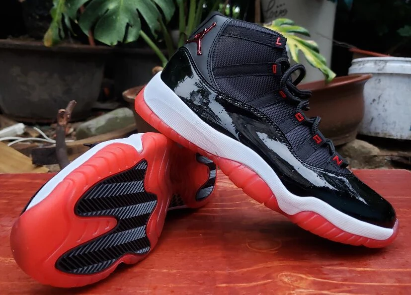 Air Jordan 11 Red Black Printing-1