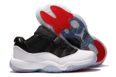 Air Jordan 11 Retro Low White Black Red