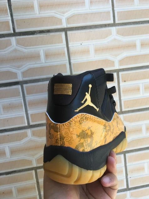 Air Jordan 11 Retro Yellow Dragon Black-1