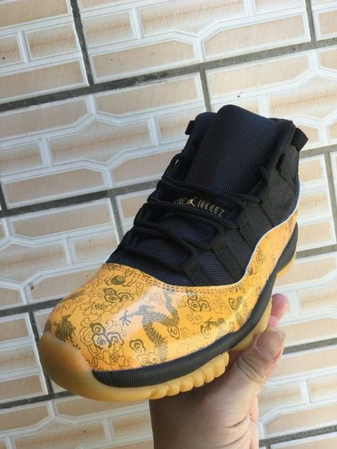 Air Jordan 11 Retro Yellow Dragon Black-1