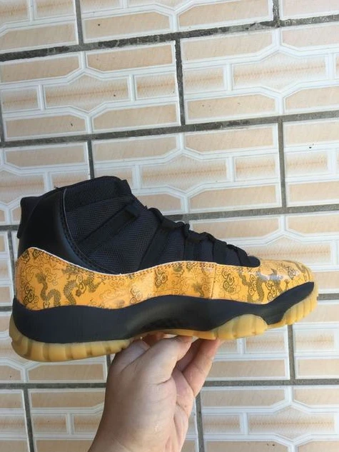 Air Jordan 11 Retro Yellow Dragon Black-1