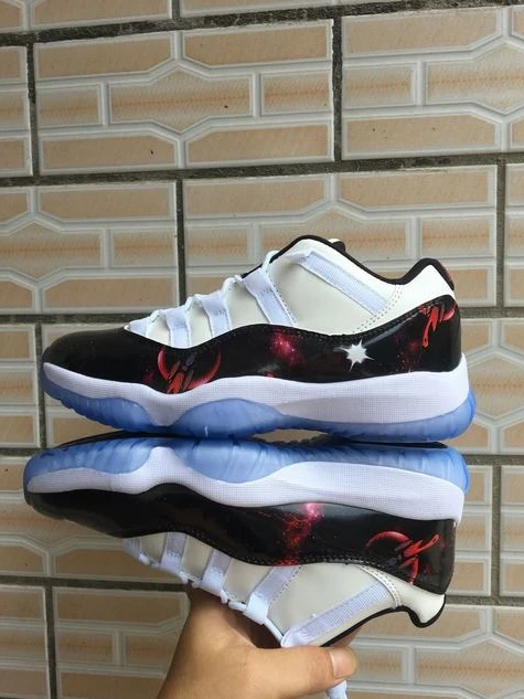 Air Jordan 11 Universe White Black-1