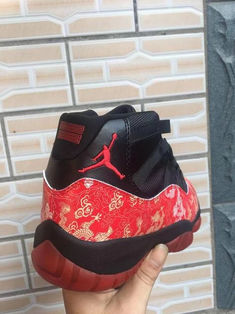 Air Jordan 11 Vintage Red Dragon Black-1