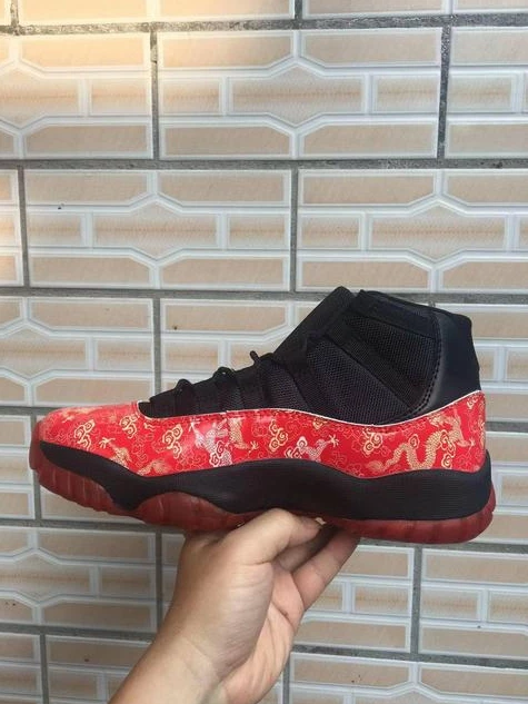 Air Jordan 11 Vintage Red Dragon Black-1
