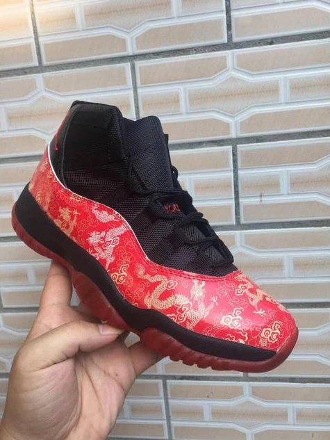 Air Jordan 11 Vintage Red Dragon Black-1