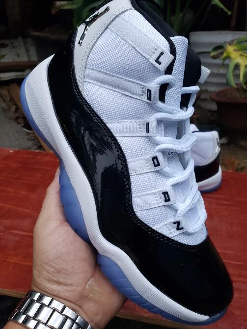 Air Jordan 11 White Black Printing-1