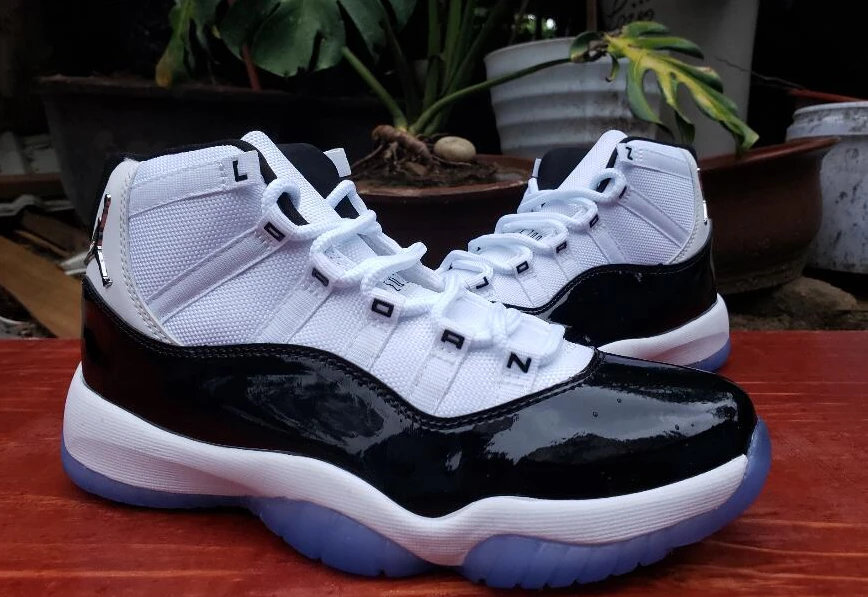 Air Jordan 11 White Black Printing-1
