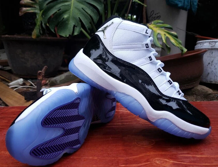 Air Jordan 11 White Black Printing-1