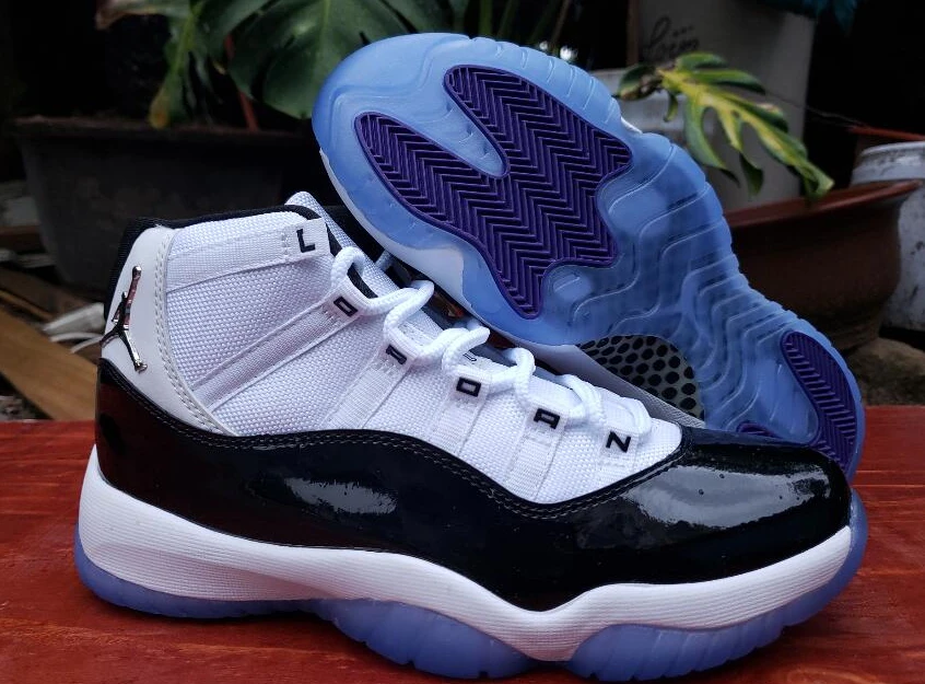 Air Jordan 11 White Black Printing-1