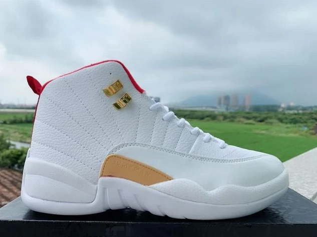 Air Jordan 12  FIBA White Red Black-1