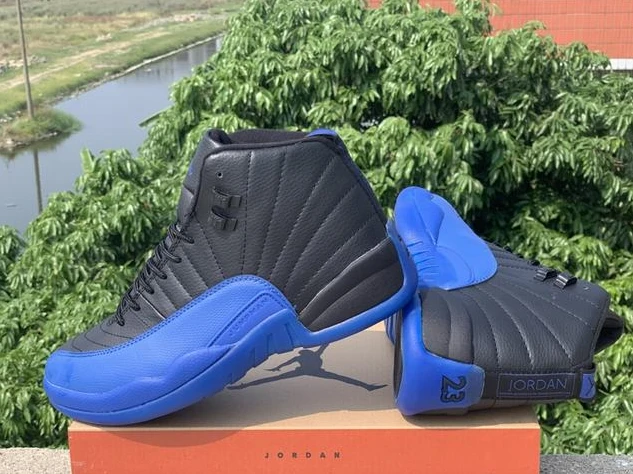 Air Jordan 12 Black Blue-01