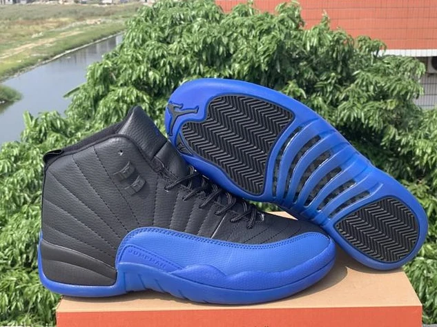 Air Jordan 12 Black Blue-01