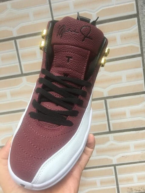 Air Jordan 12 Brown White-1