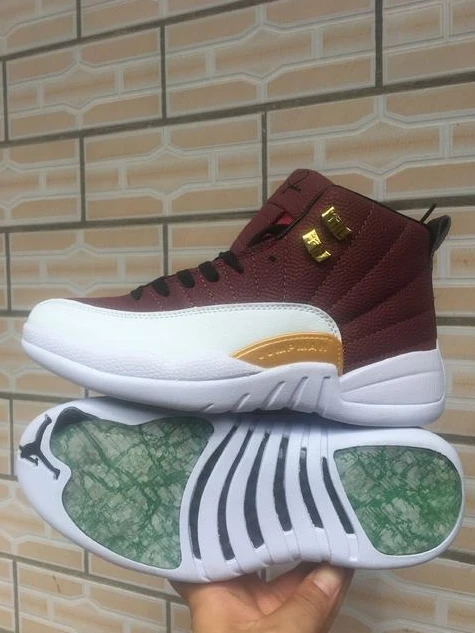 Air Jordan 12 Brown White-1