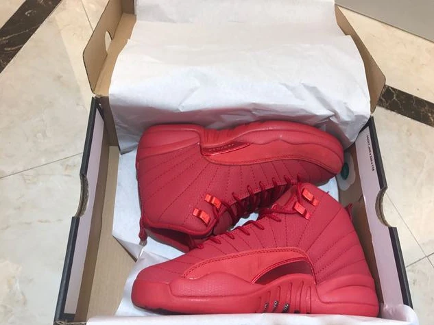 Air Jordan 12 GS Red Suede