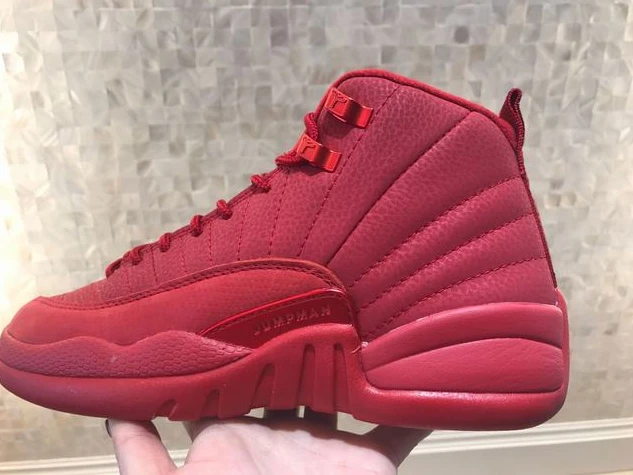 Air Jordan 12 GS Red Suede