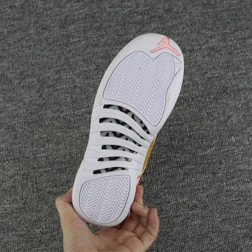 Air Jordan 12 GS White Pink-01