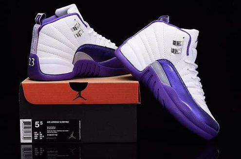 Air Jordan 12 GS “Kings” Purple White-1
