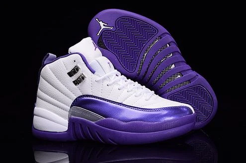 Air Jordan 12 GS “Kings” Purple White-1