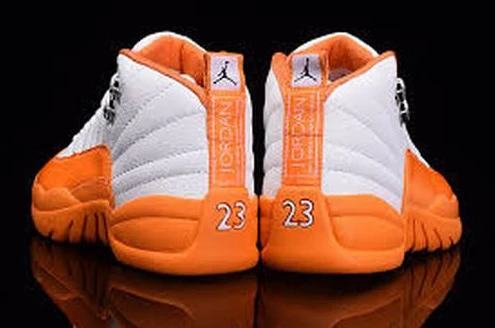 Air Jordan 12 GS “The Glove” White Orange-1