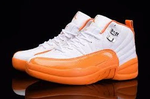 Air Jordan 12 GS “The Glove” White Orange-1