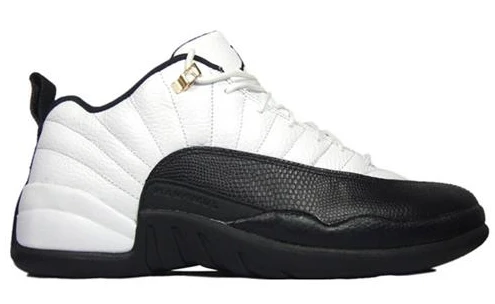 Air Jordan 12 Low Men White Black-1