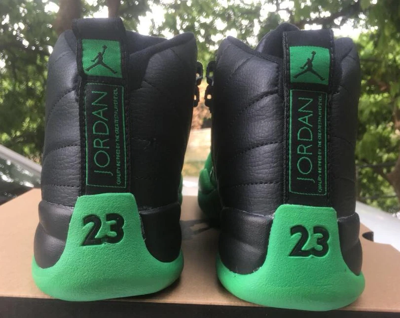 Air Jordan 12 Retro Black Green-1