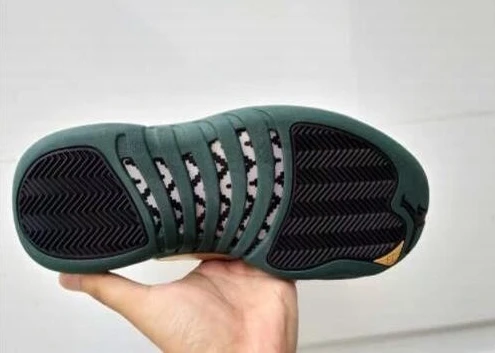 Air Jordan 12 Retro Black Green Gold