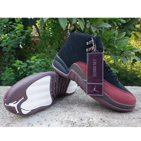 Air Jordan 12 Retro Black Wine Red