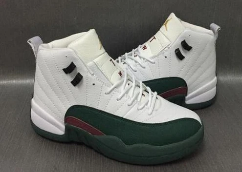 Air Jordan 12 Retro White Dark Green