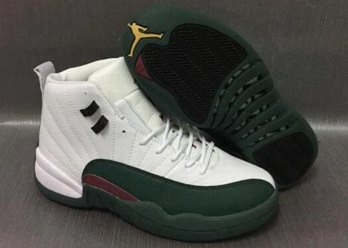 Air Jordan 12 Retro White Dark Green